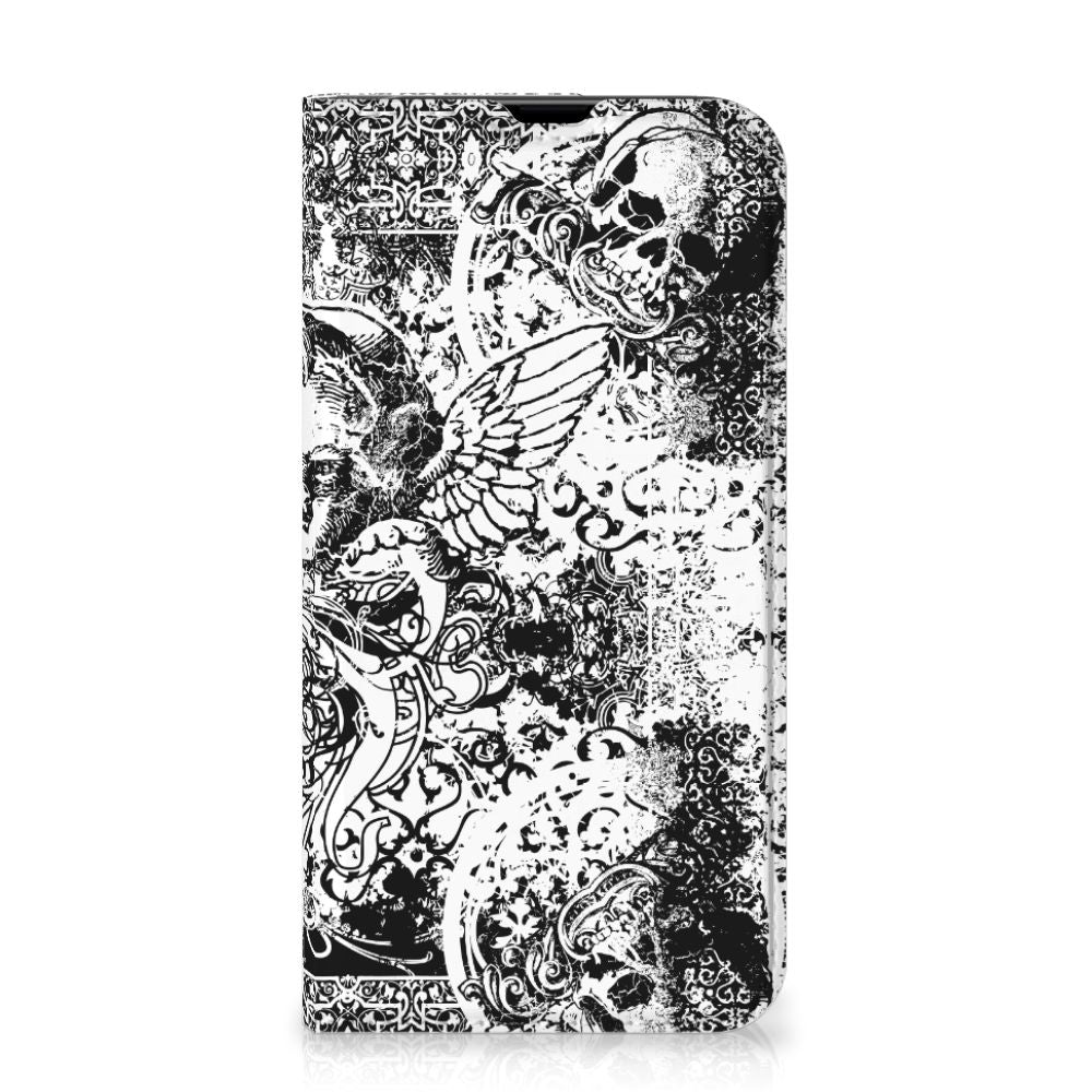 Mobiel BookCase iPhone 13 Pro Skulls Angel - B2C Telecom