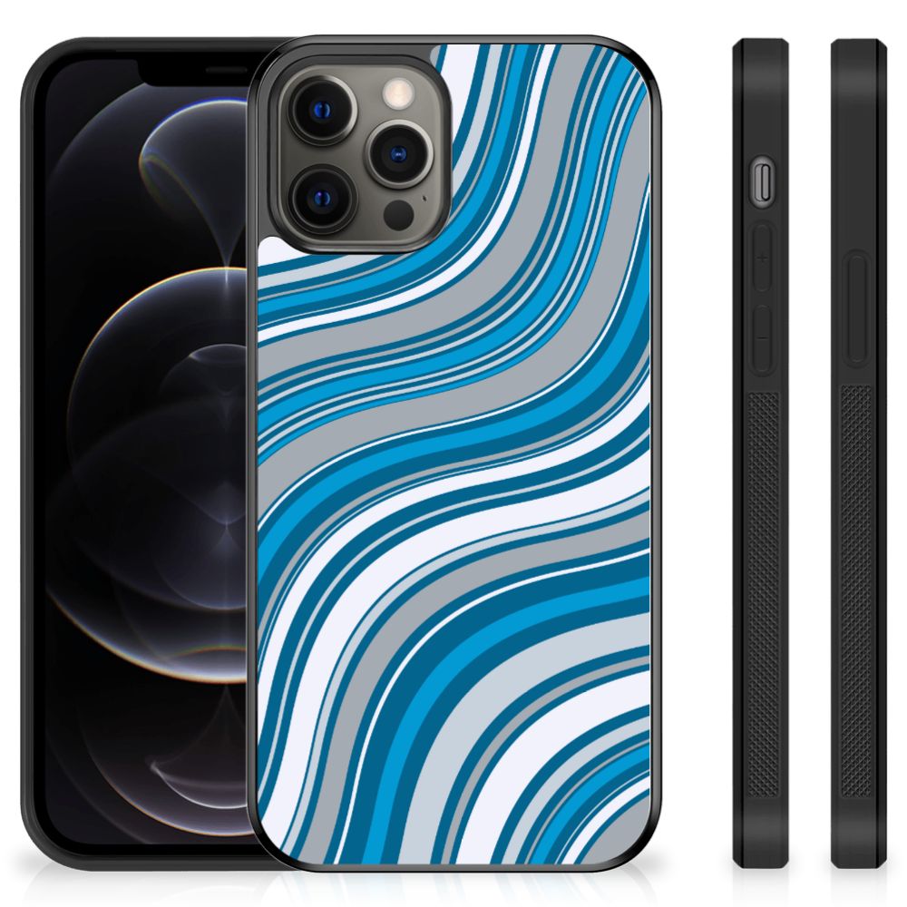 iPhone 12 Pro Max Bumper Case Waves Blue B2C Telecom