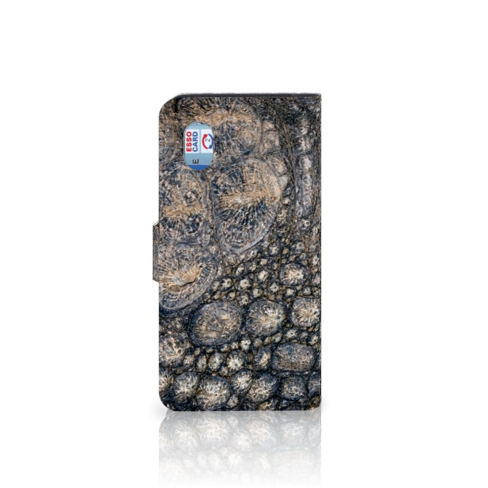Alcatel 1B (2020) Telefoonhoesje met Pasjes Krokodillenprint