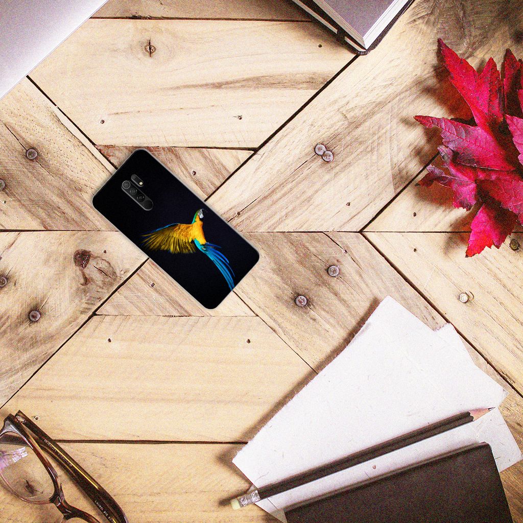 Xiaomi Redmi 9 TPU Hoesje Papegaai B2C Telecom