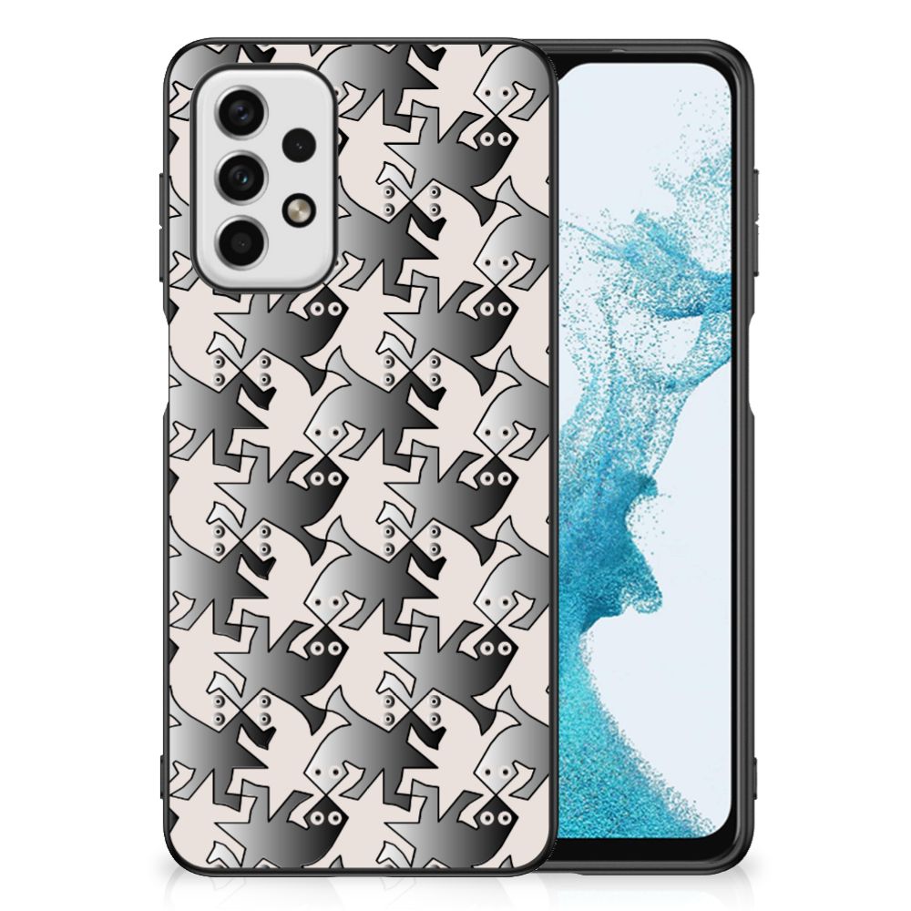 Samsung Galaxy A23 Dierenprint Telefoonhoesje Salamander Grey B2C Telecom