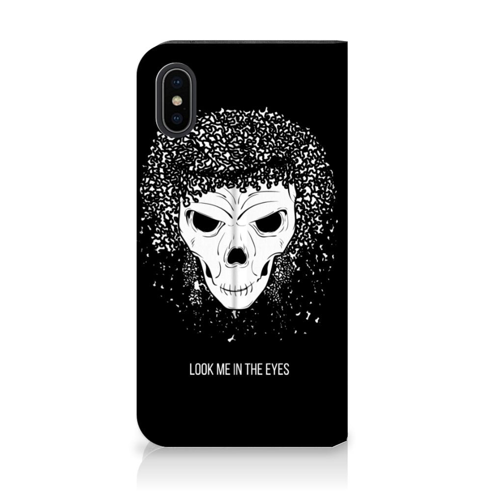 Mobiel BookCase Apple iPhone X | Xs Skull Hair