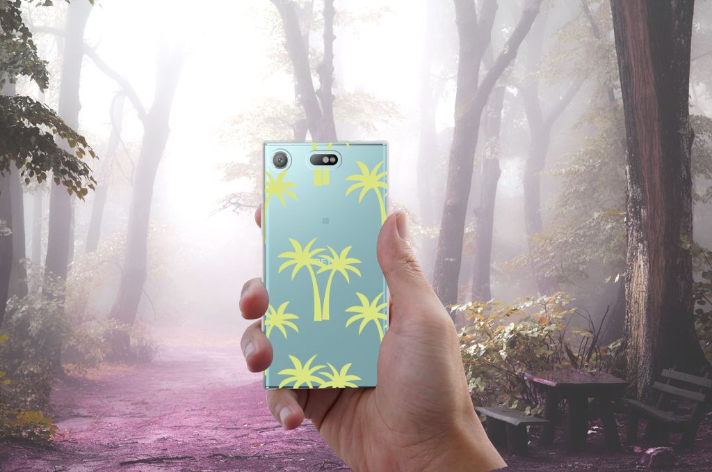 Sony Xperia XZ1 Compact TPU Case Palmtrees