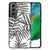 Samsung Galaxy S21FE Bloemen Hoesje Leaves Grey B2C Telecom