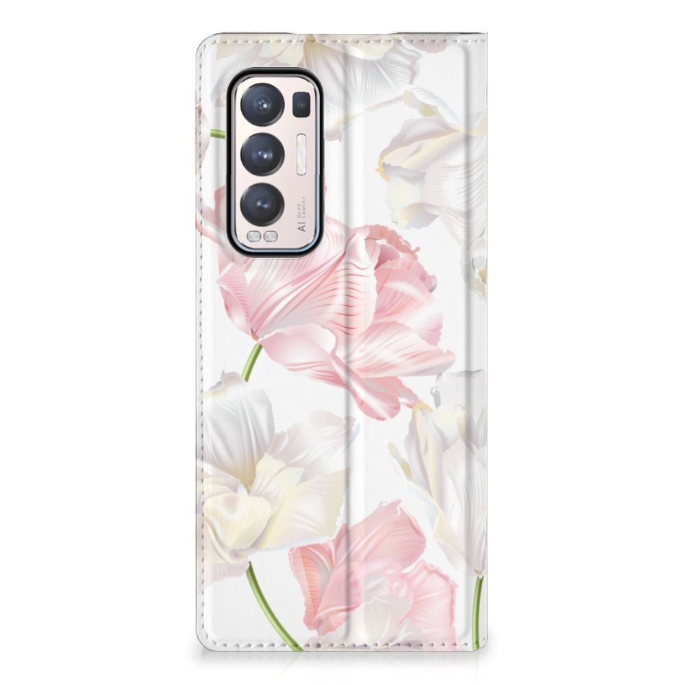 OPPO Find X3 Neo Smart Cover Lovely Flowers - B2C Telecom