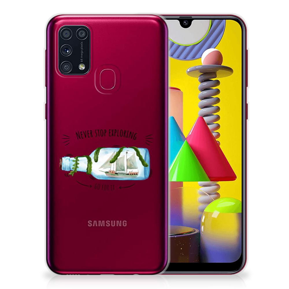 Samsung Galaxy M31 Telefoonhoesje met Naam Boho Bottle B2C Telecom