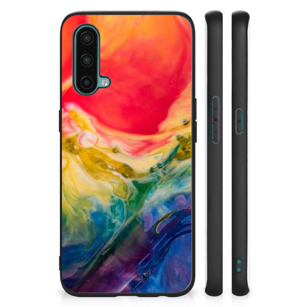 Kleurrijke Telefoonhoesje OnePlus Nord CE 5G Watercolor Dark B2C Telecom