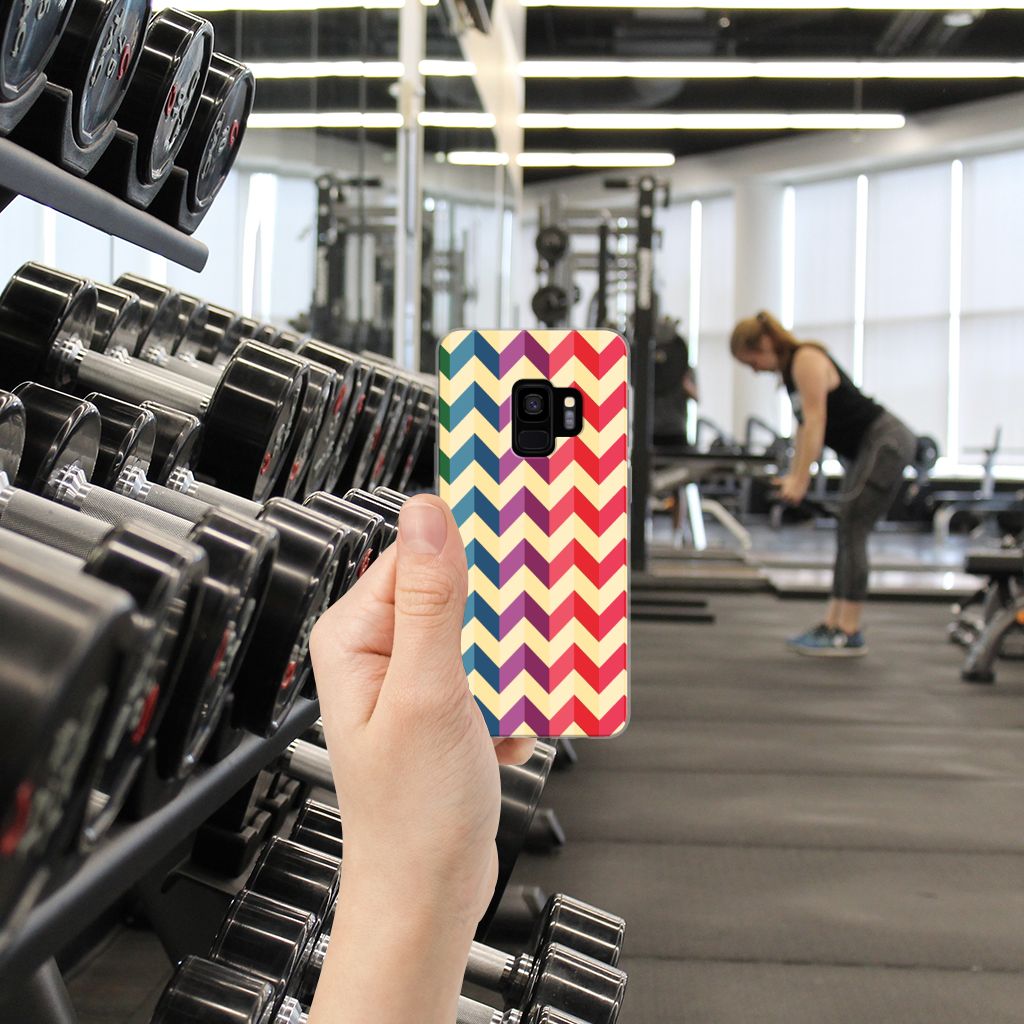 Samsung Galaxy S9 TPU bumper Zigzag Multi Color