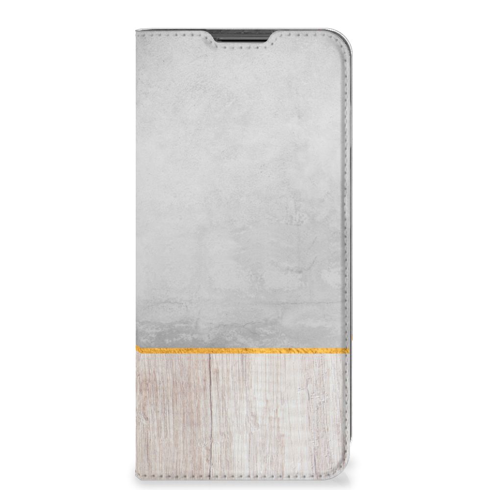 Motorola Moto G22 Book Wallet Case Wood Concrete - B2C Telecom