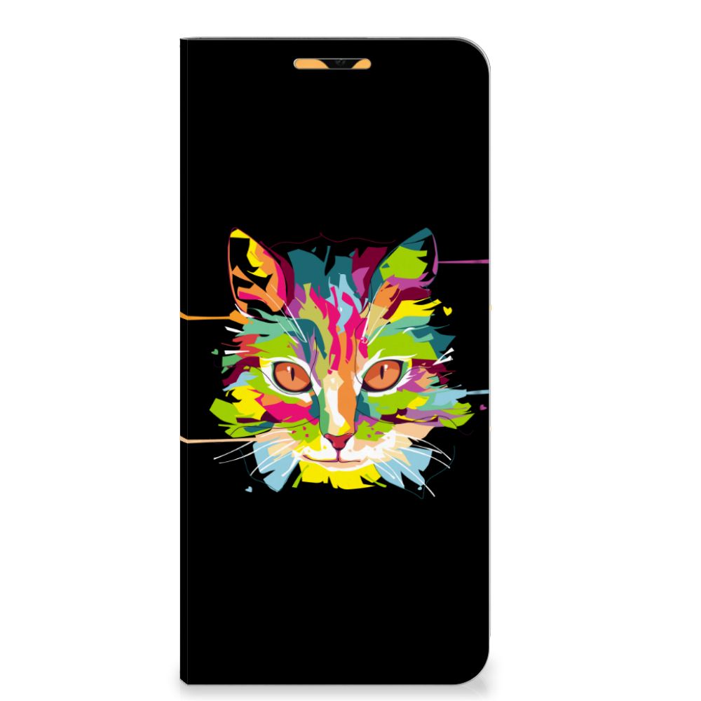 OPPO A15 Magnet Case Cat Color - B2C Telecom