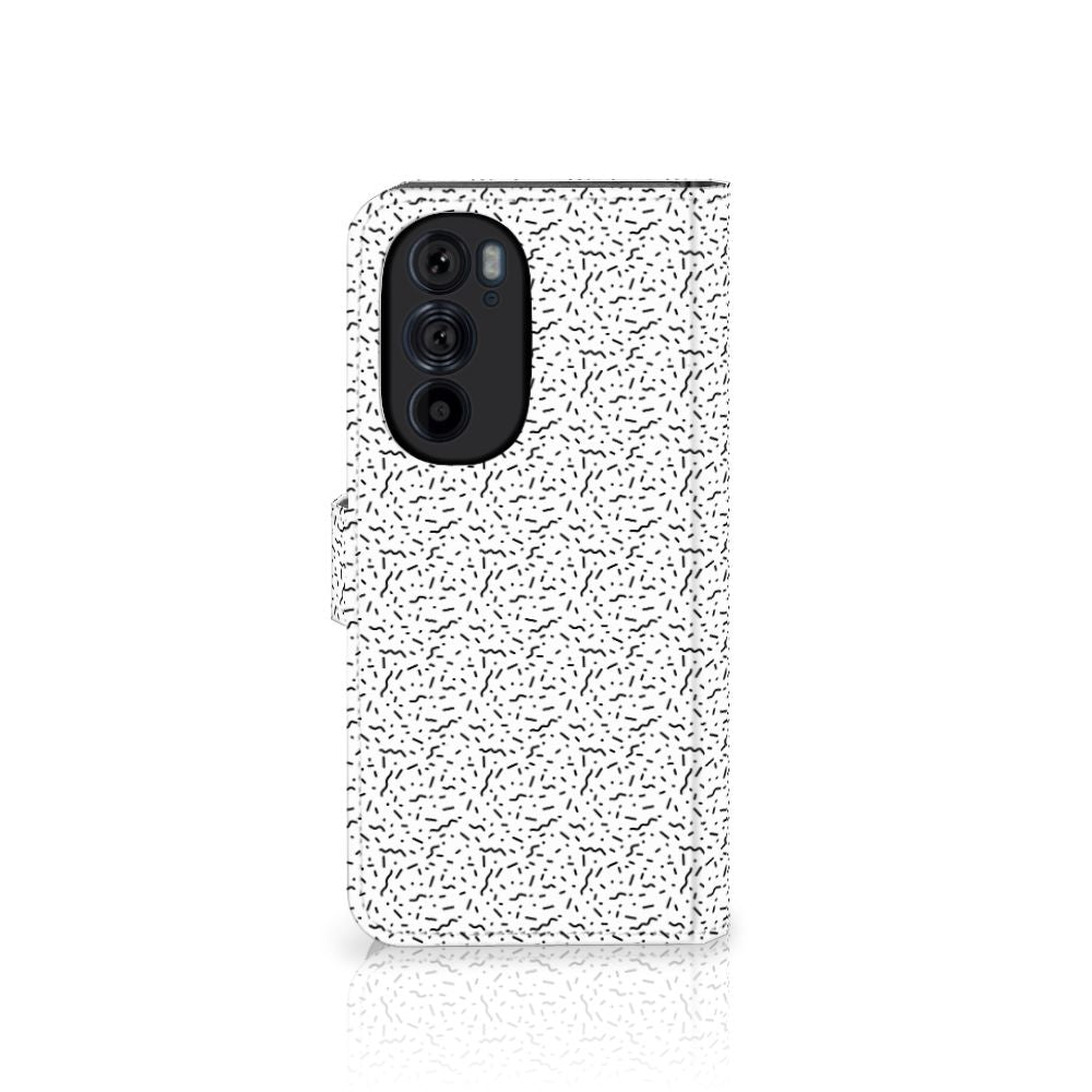 Motorola Edge 30 Pro Telefoon Hoesje Stripes Dots