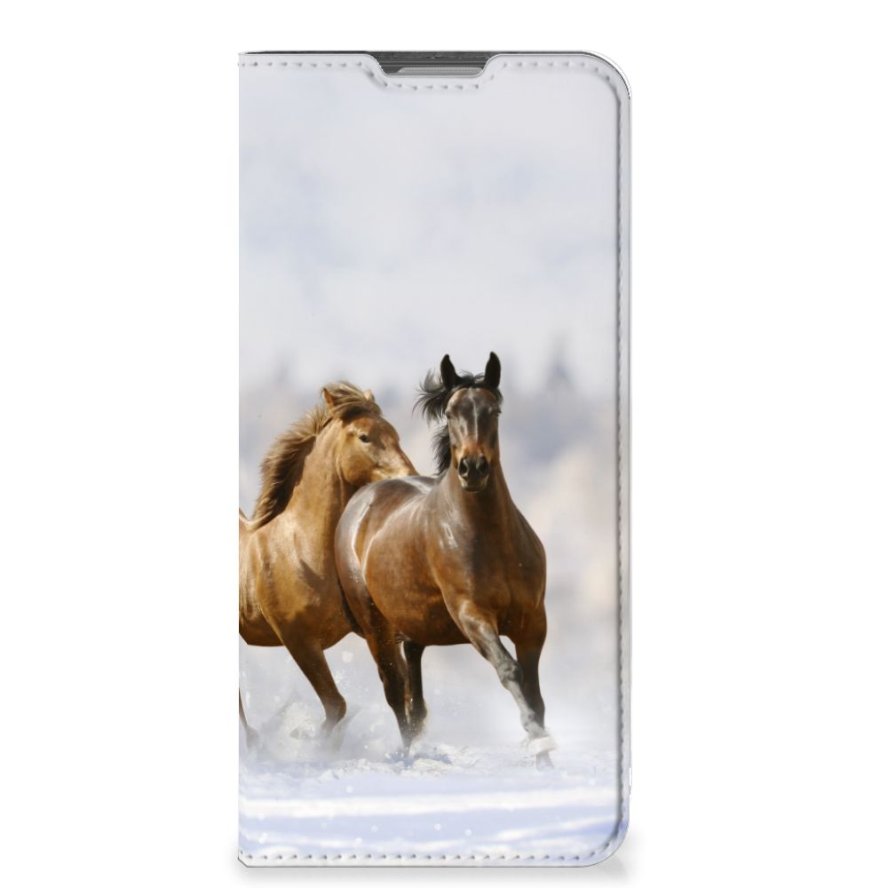 OPPO Reno8 Lite Hoesje maken Paarden met een mooi paardenprint ontwerp.