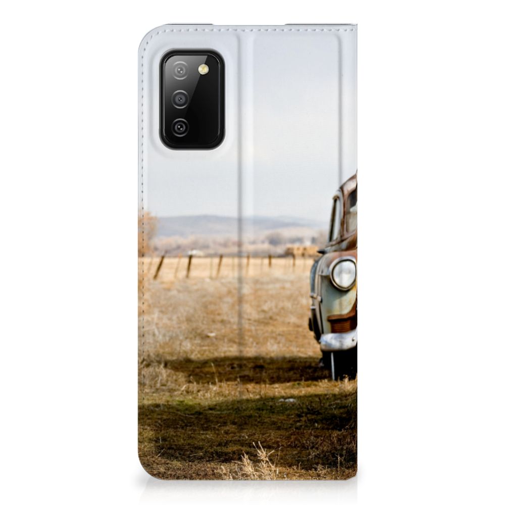 Samsung Galaxy M02s | A02s Stand Case Vintage Auto - B2C Telecom