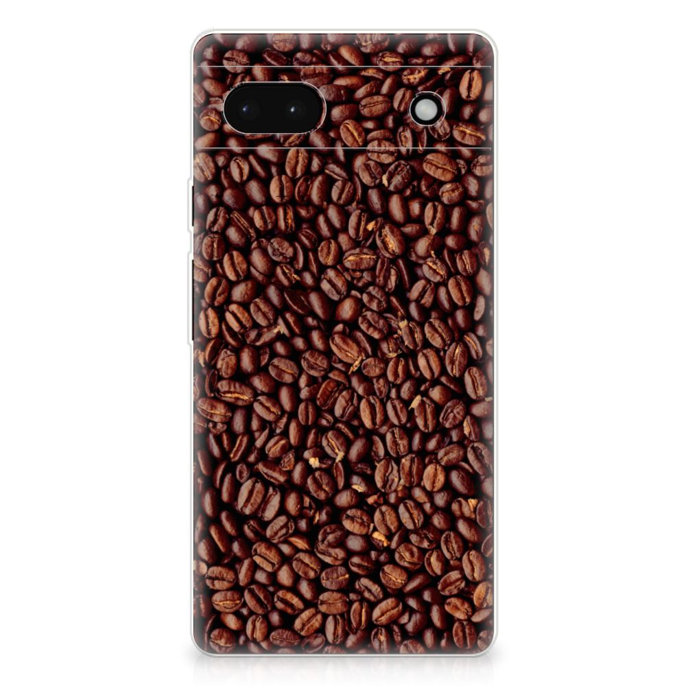 Google Pixel 6A Siliconen Case Koffiebonen B2C Telecom