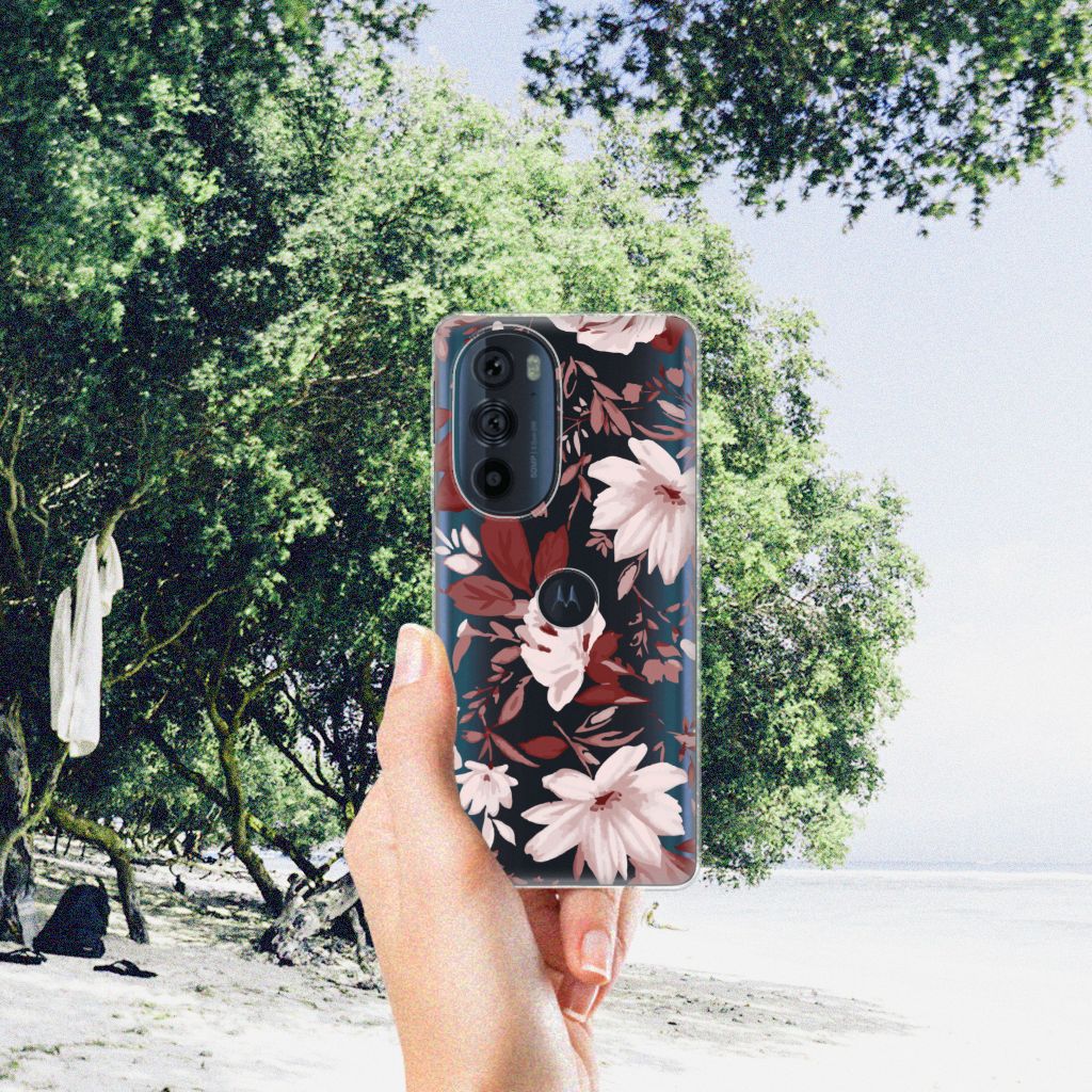 Hoesje maken Motorola Edge 30 Pro Watercolor Flowers B2C Telecom
