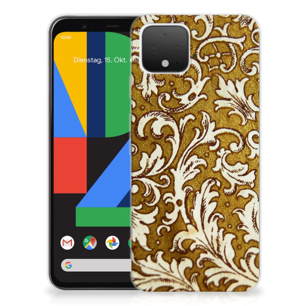 Siliconen Hoesje Google Pixel 4 Barok Goud