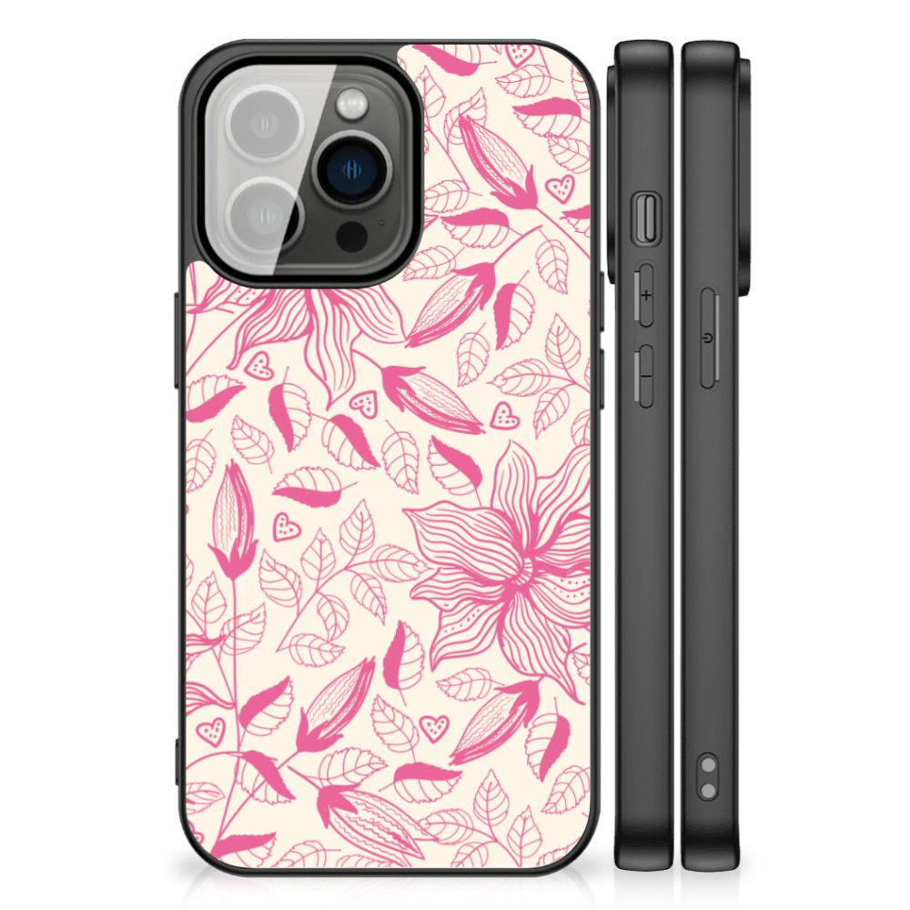iPhone 13 Pro Bloemen Hoesje Pink Flowers B2C Telecom