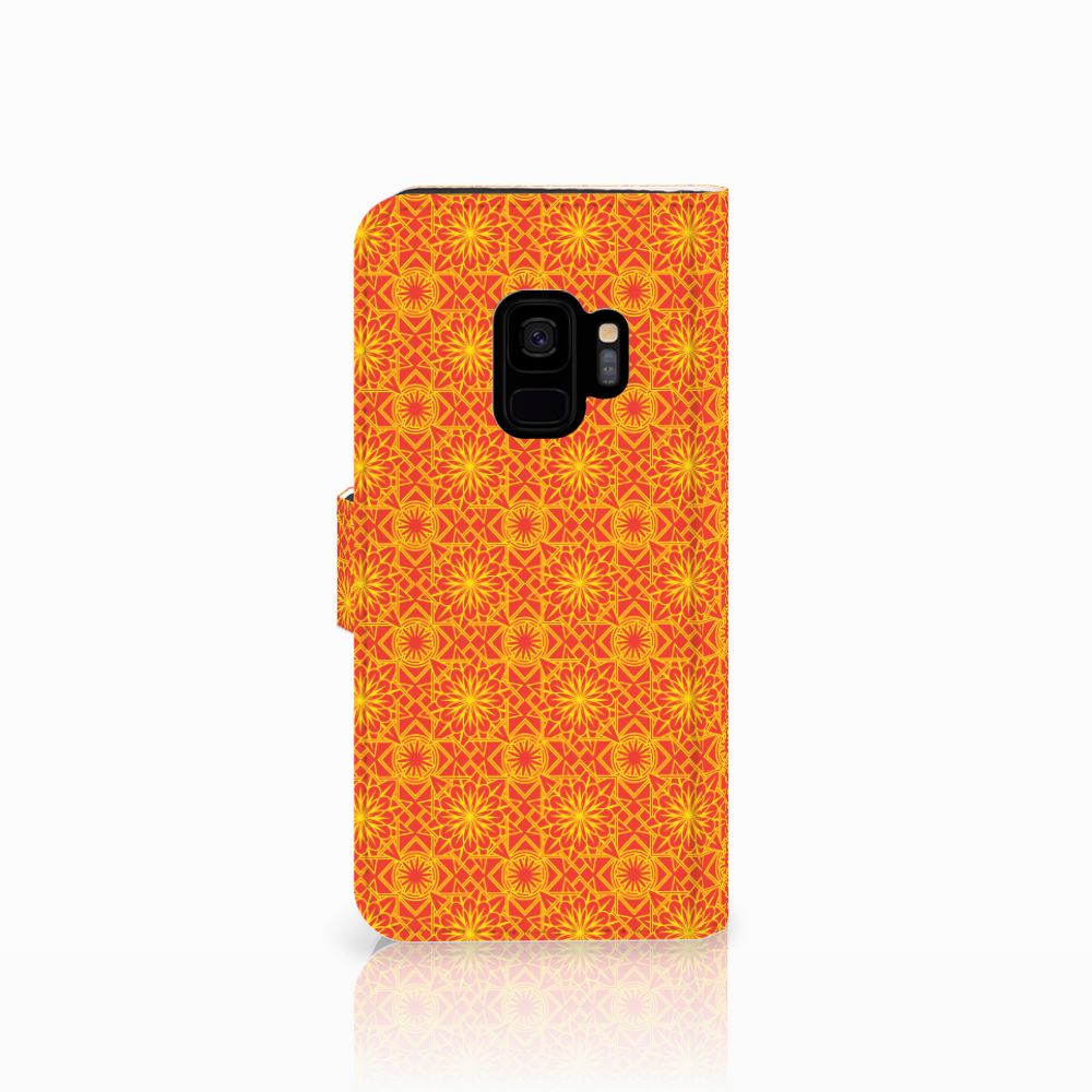 Samsung Galaxy S9 Telefoon Hoesje Batik Oranje