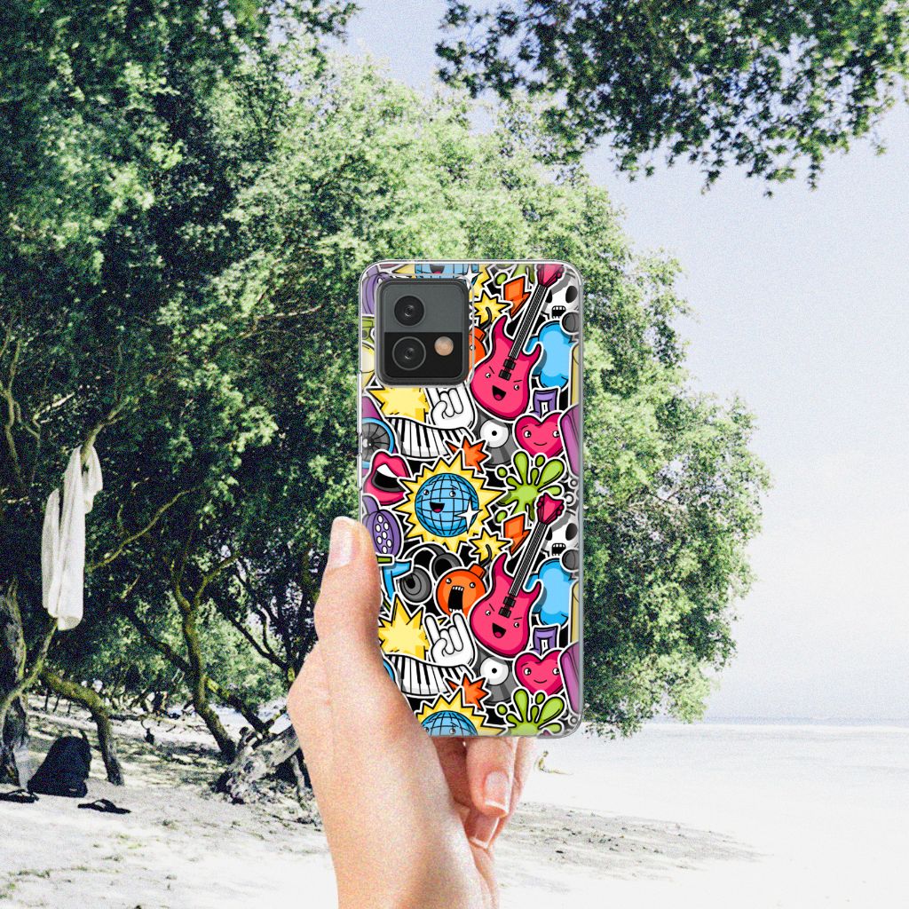 Motorola Moto G72 Silicone Back Cover Punk Rock B2C Telecom