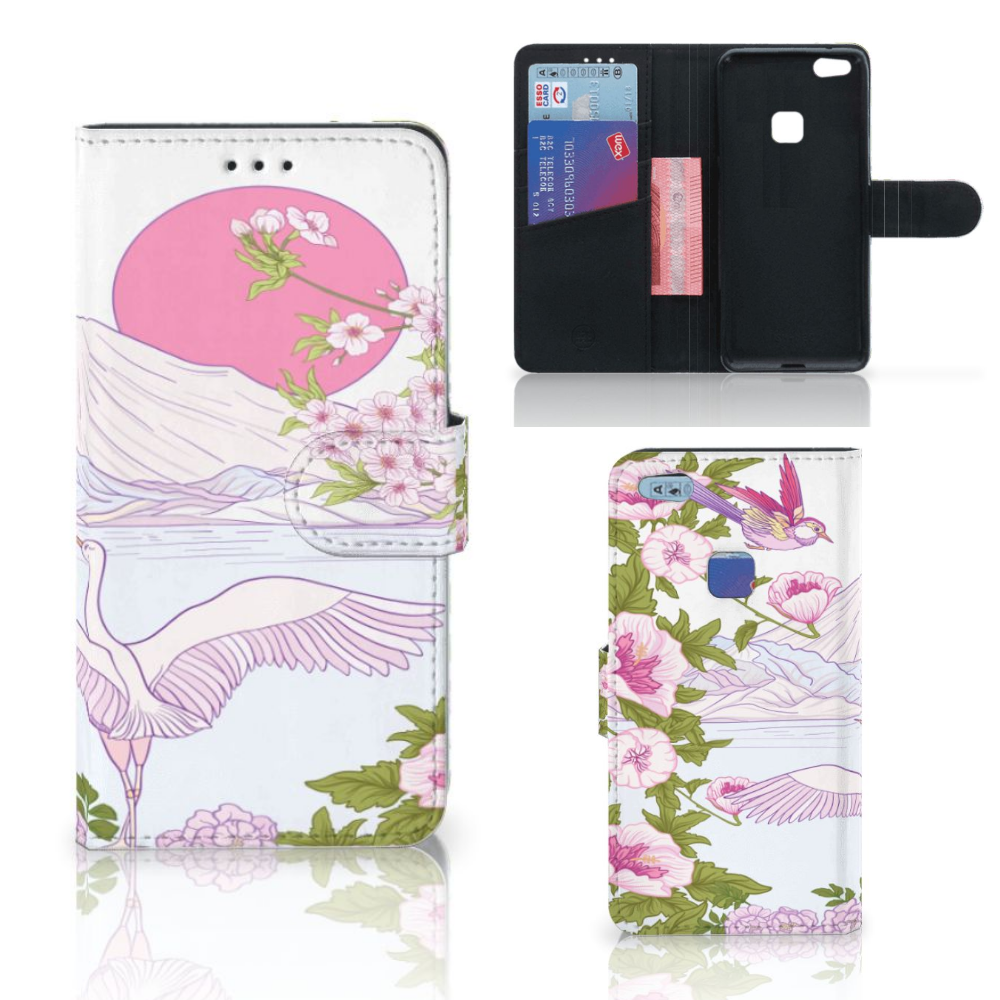 Huawei P10 Lite Telefoonhoesje met Pasjes Bird Standing