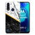 Motorola Moto G8 Power Lite TPU Siliconen Hoesje Marmer Wit Zwart - Origineel Cadeau Man B2C Telecom