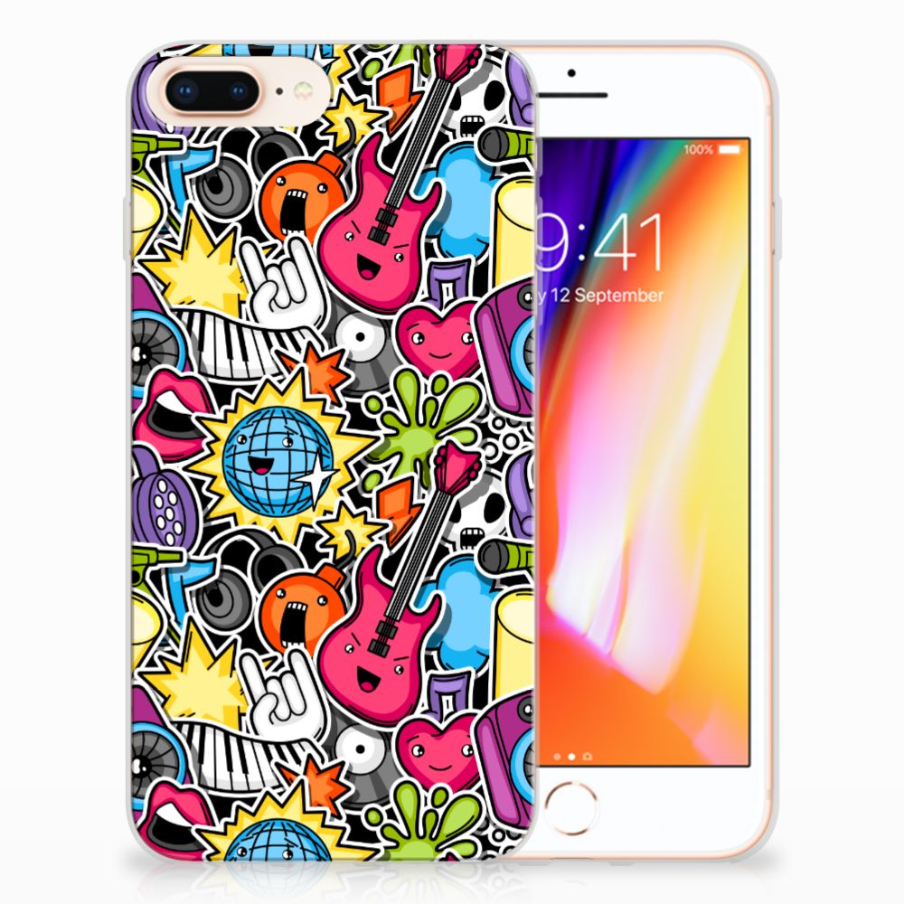 Apple iPhone 7 Plus | 8 Plus Silicone Back Cover Punk Rock