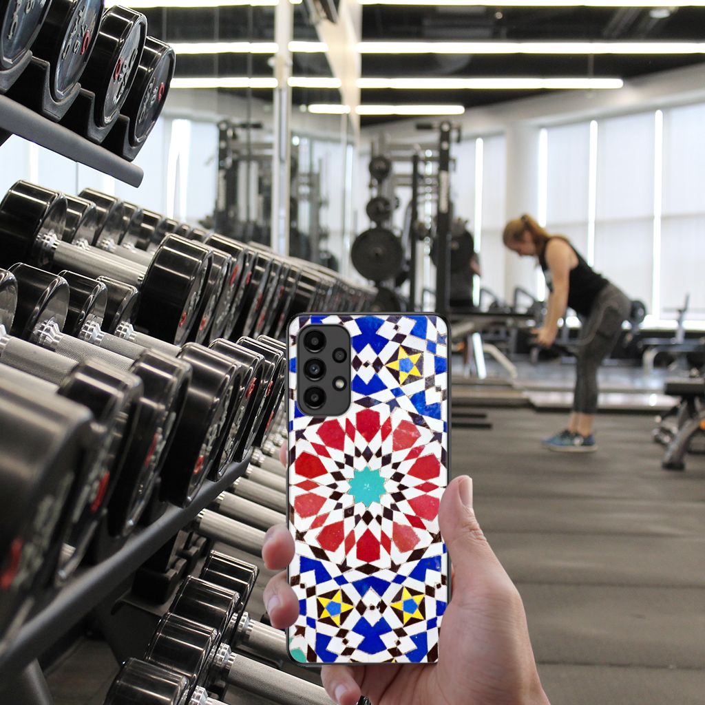 Samsung Galaxy A13 4G Marmeren Print Telefoonhoesje Mozaïek B2C Telecom