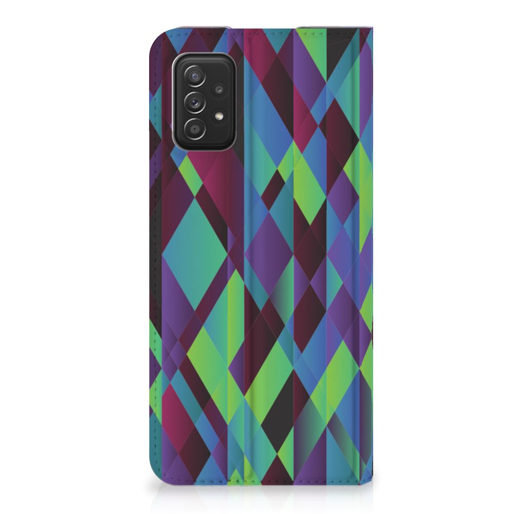 Samsung Galaxy A03s Stand Case Abstract Green Blue - B2C Telecom