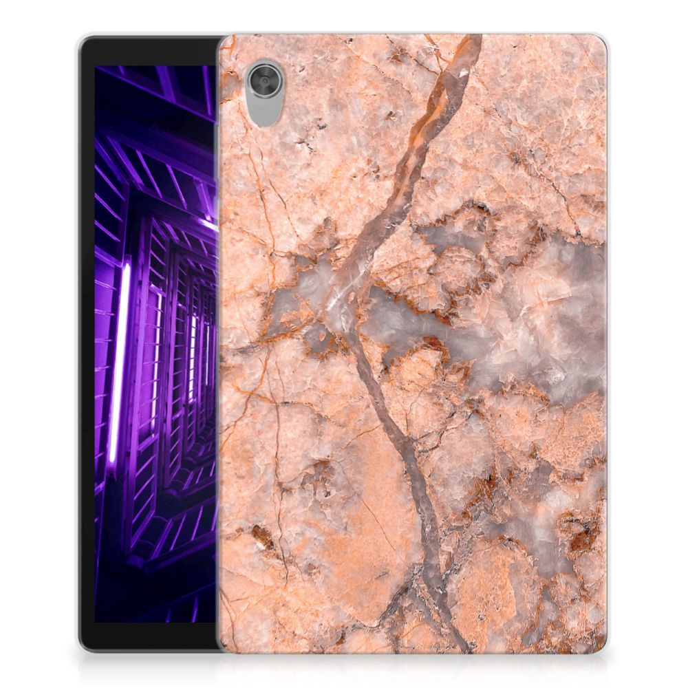 Lenovo Tab M10 HD (2de generatie) Tablet Back Cover Marmer Oranje - B2C Telecom