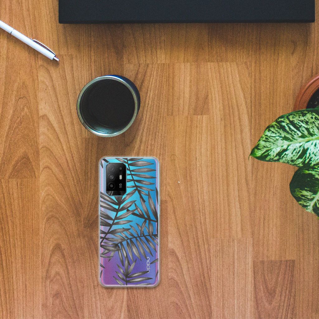 OPPO A94 5G | Reno5 Z TPU Case Leaves Grey B2C Telecom
