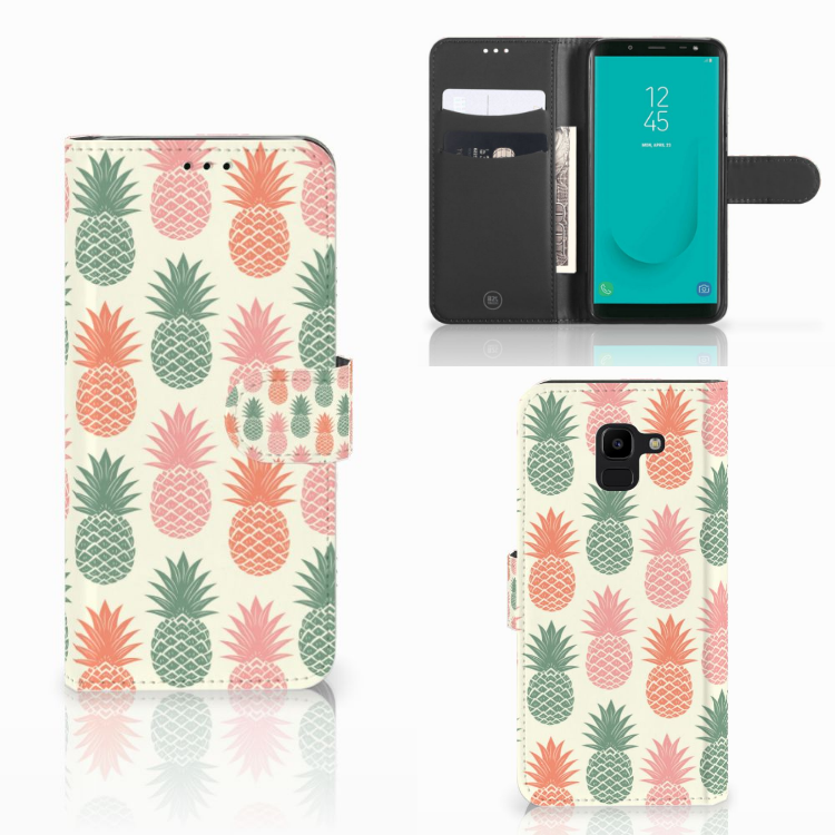 Samsung Galaxy J6 2018 Book Cover Ananas