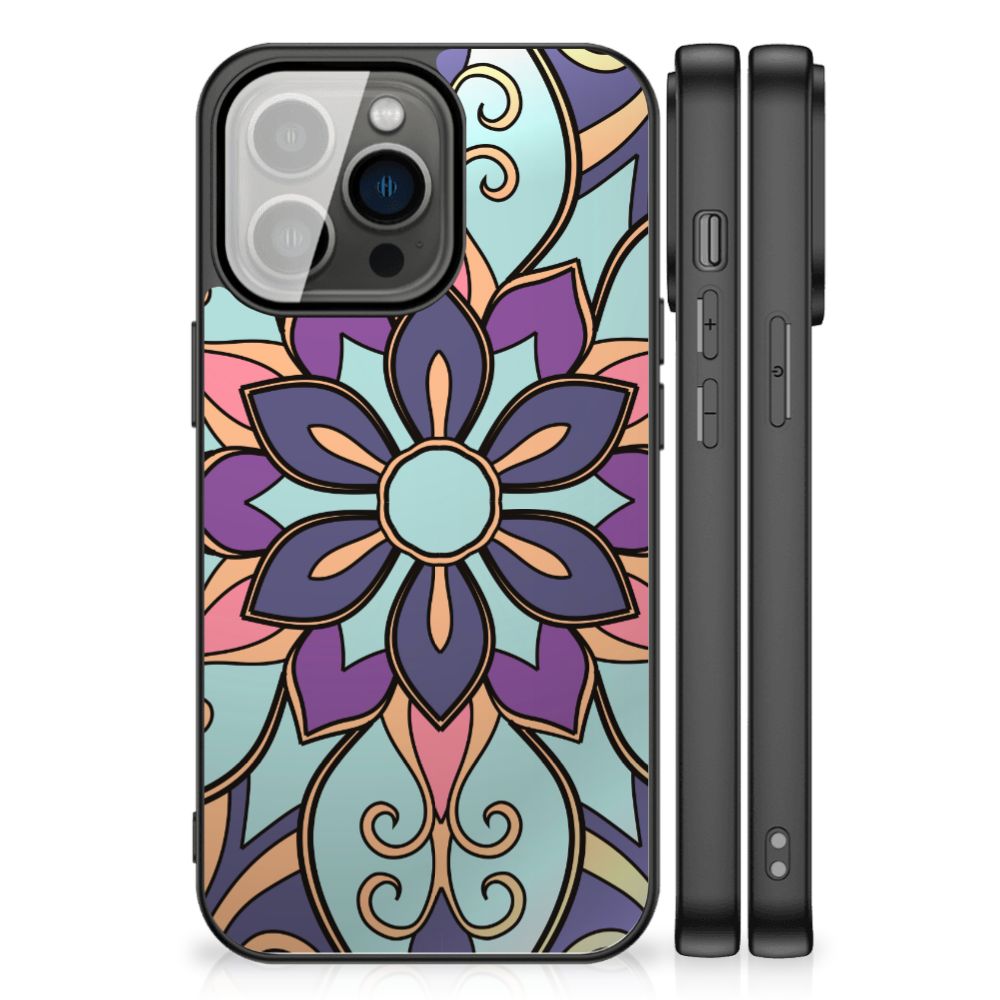 iPhone 13 Pro Bloemen Hoesje Purple Flower B2C Telecom