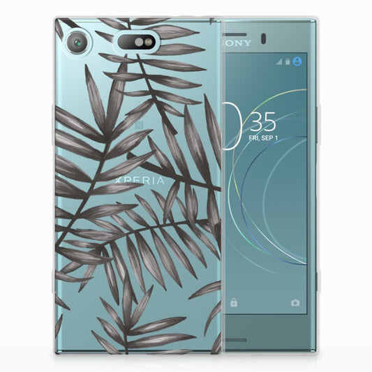 Sony Xperia XZ1 Compact TPU Case Leaves Grey