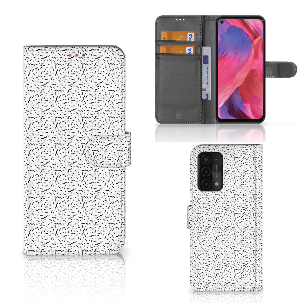 OPPO A54 5G | A74 5G | A93 5G Telefoon Hoesje Stripes Dots