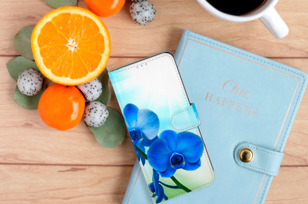 OPPO Reno 4 Pro 5G Hoesje Orchidee Blauw - Cadeau voor je Moeder