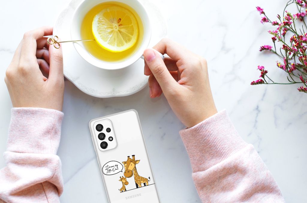 Samsung Galaxy A33 5G Telefoonhoesje met Naam Giraffe B2C Telecom