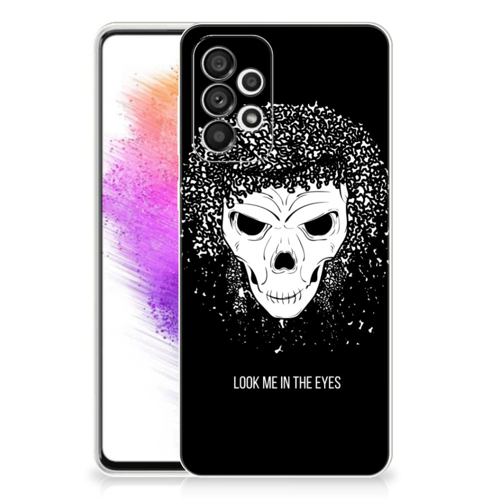 Silicone Back Case Samsung Galaxy A73 5G Skull Hair B2C Telecom