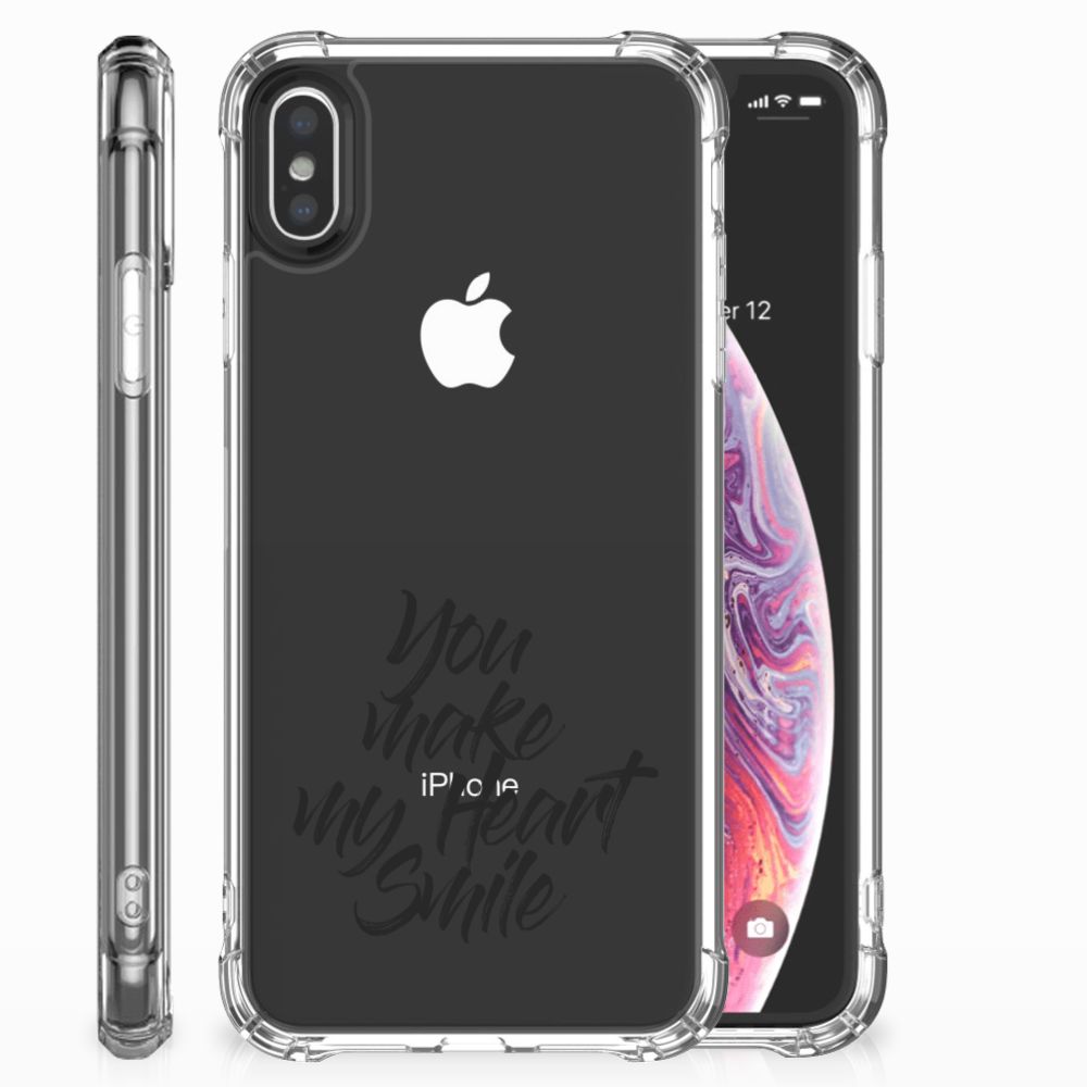 Apple iPhone X | Xs Telefoonhoesje met tekst Heart Smile