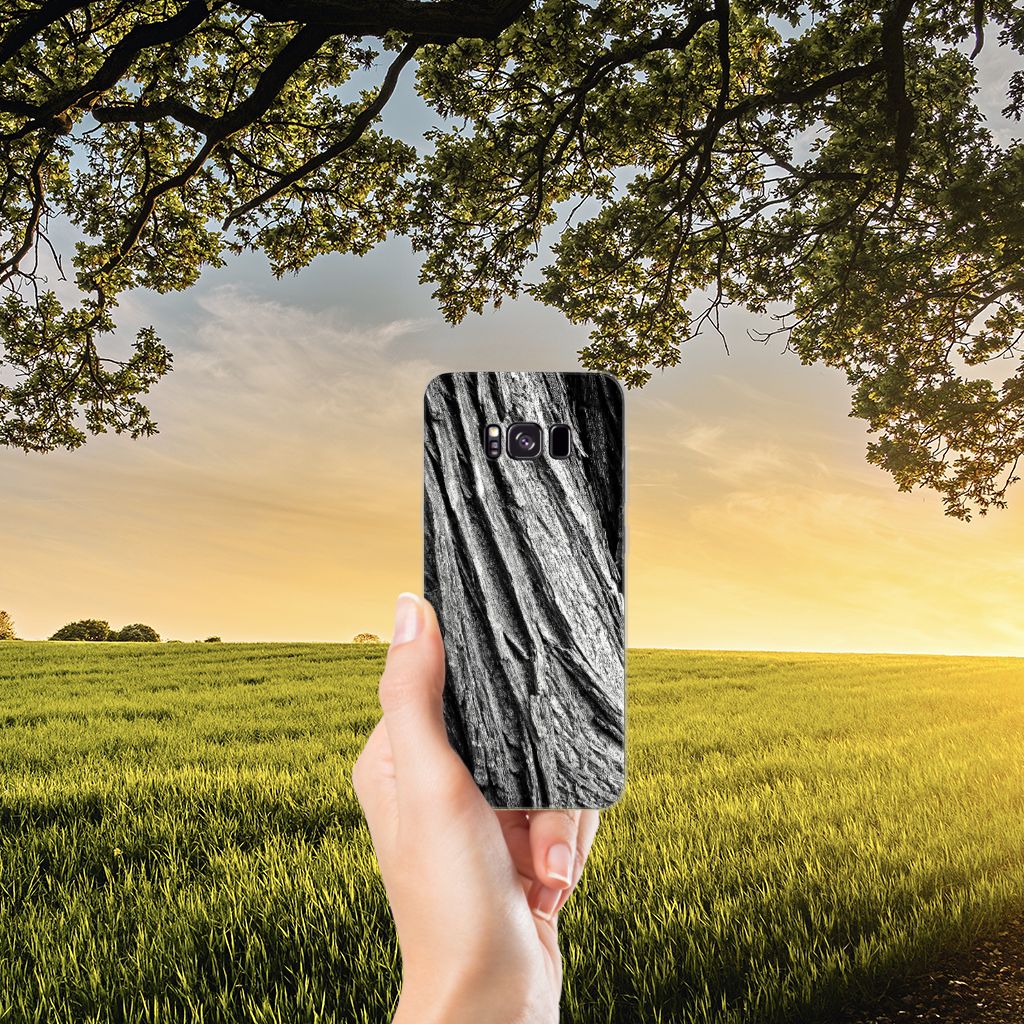 Bumper Hoesje Samsung Galaxy S8 Plus Boomschors Grijs