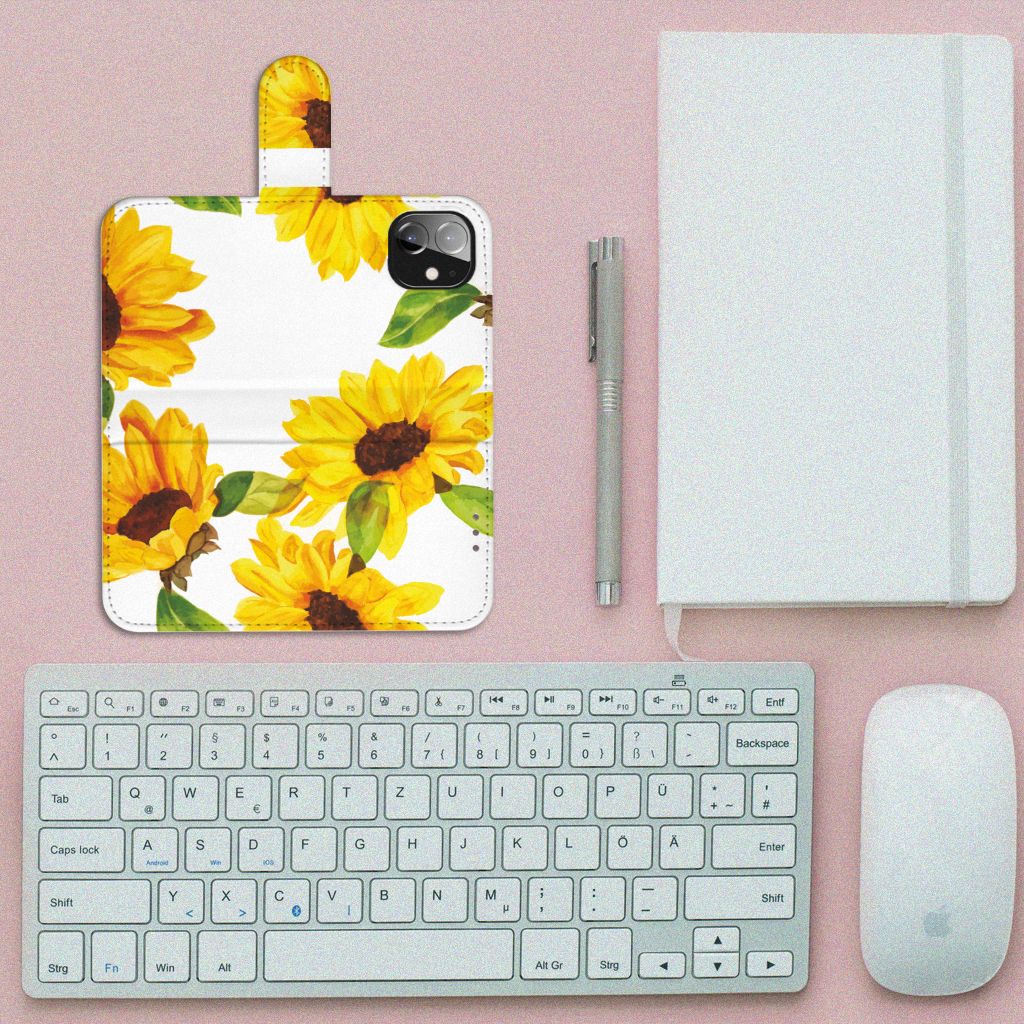 Hoesje voor Apple iPhone 12 Mini Zonnebloemen