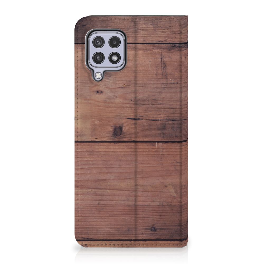 Samsung Galaxy A22 4G | M22 Book Wallet Case Old Wood - B2C Telecom