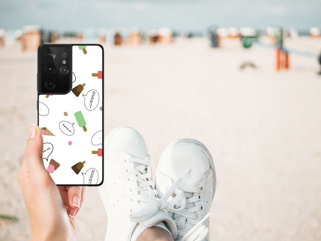 Samsung Galaxy S21 Ultra Back Cover Hoesje IJsjes B2C Telecom