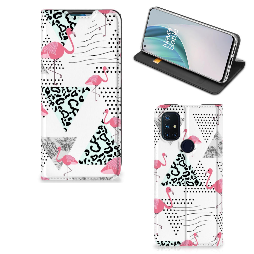 OnePlus Nord N10 5G Hoesje maken Flamingo Triangle