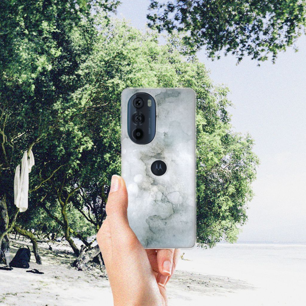 Hoesje maken Motorola Edge 30 Pro Painting Grey B2C Telecom
