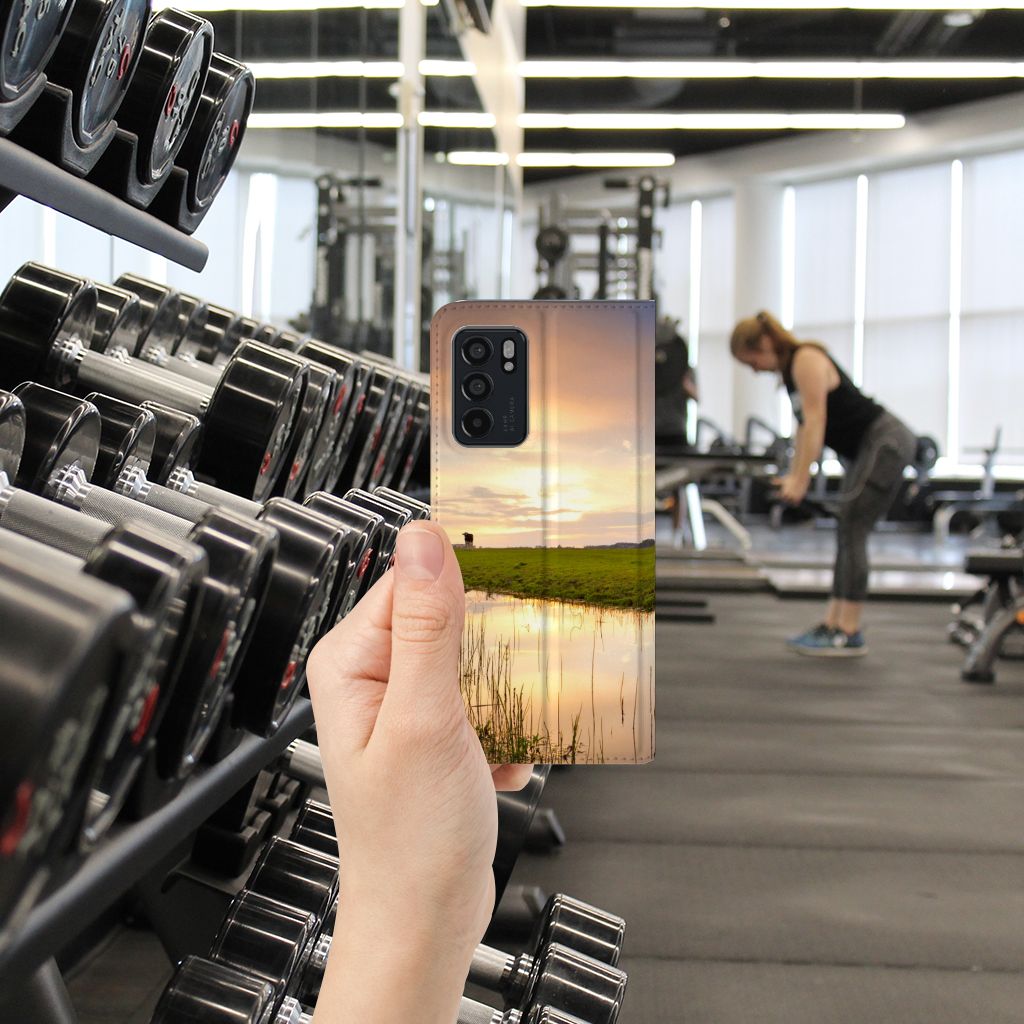 OPPO Reno6 5G Hoesje maken Koe - B2C Telecom