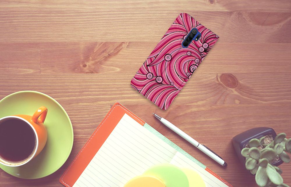 Xiaomi Redmi 9 Bookcase Swirl Pink - B2C Telecom