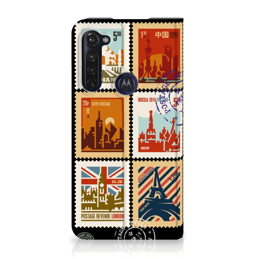 Motorola Moto G Pro Book Cover Postzegels - B2C Telecom