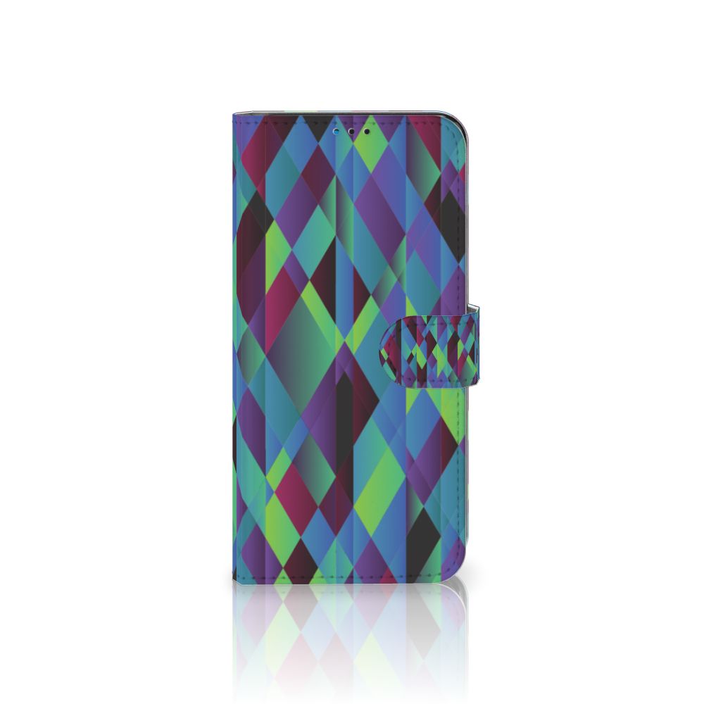 Motorola Moto G9 Play | E7 Plus Book Case Abstract Green Blue