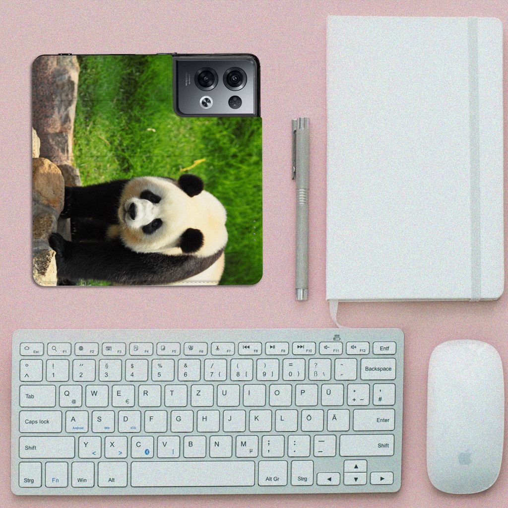 OPPO Reno8 Pro Hoesje maken Panda - B2C Telecom