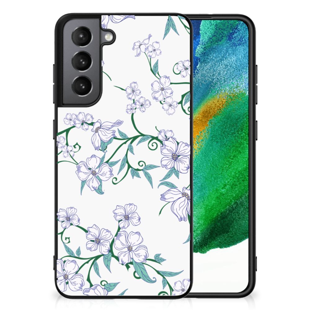 Samsung Galaxy S21FE Uniek Bloemen Hoesje Blossom White